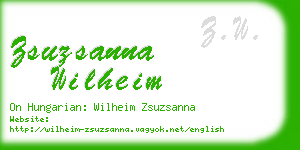 zsuzsanna wilheim business card